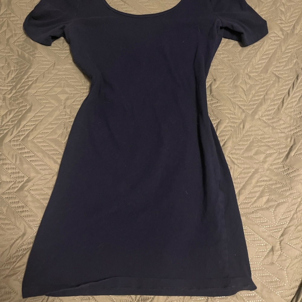 Elegant Navy Blue Women's Dress